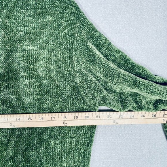 Vintage Ani Barrie Sweater Womens M Green Button Up Cardigan Fuzzy - Picture 10 of 12